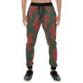 Rich and Rich Red Camo Men's Sweatpants with tapered fit and drawstring waistband