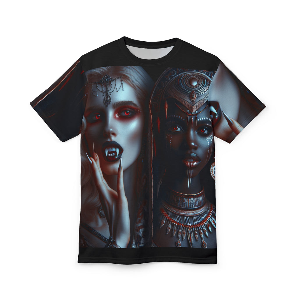 Gothic Aesthetic Unisex Tee featuring spooky Halloween-themed bold graphic print