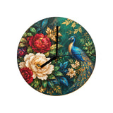 Art O'clock Peacock Medallions Wall Clock By Rich and Rich