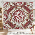 The Tribal Elegance Harmony Series – Crimson Oasis Shower Curtain Shower Curtain 84x70.9inch - Rich and Rich Homeopportunities