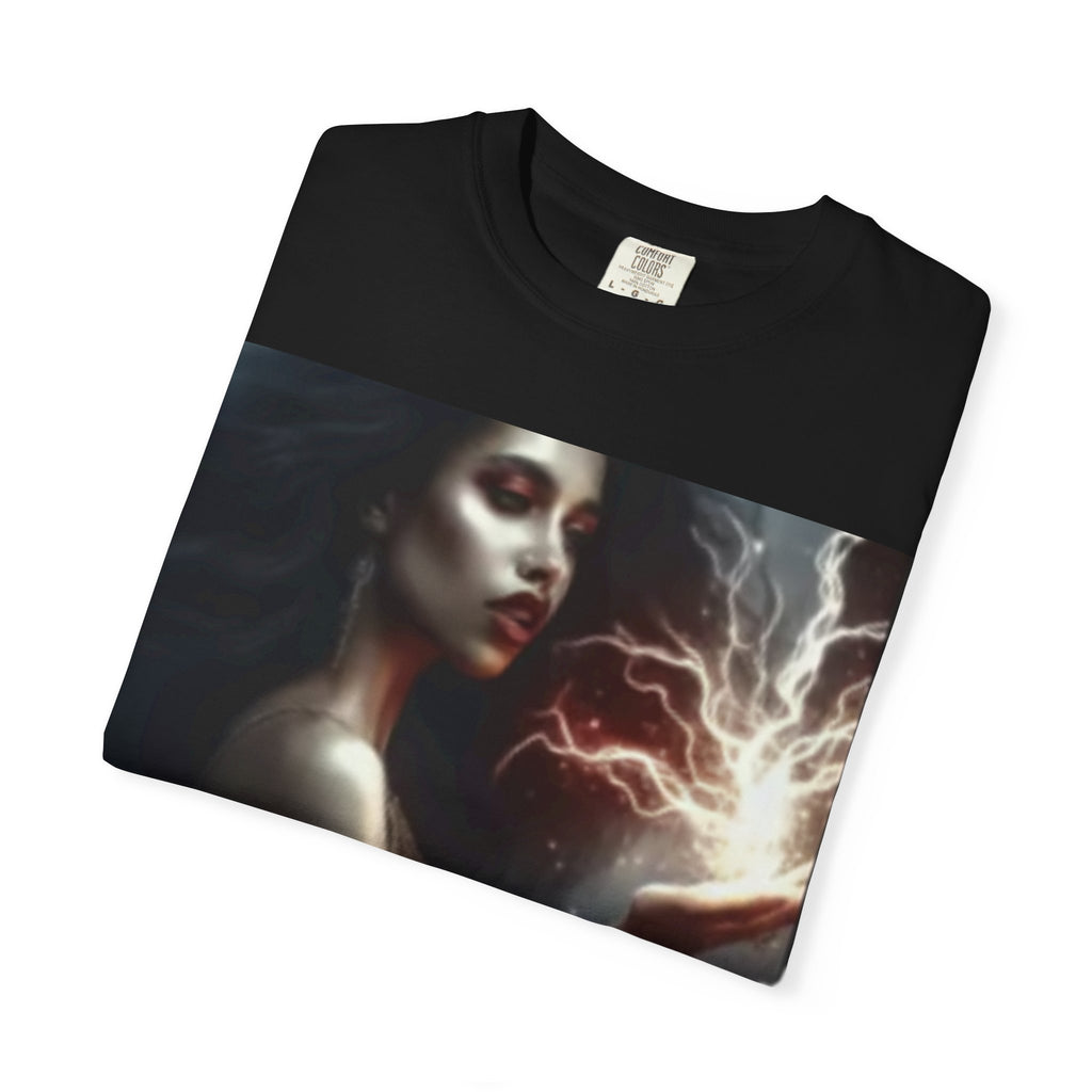 Mystical Magic unisex garment-dyed t-shirt featuring witchy fantasy art design