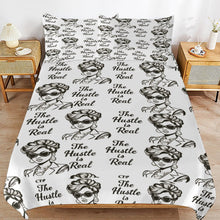 Load image into Gallery viewer, Rich and Rich The Hustle Is Real White 3-Piece Bedding Set (1 Duvet Cover + 2 Pillow Shams)

