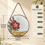 Rich and Rich WanderGlow Sahara Desert Rose Stained Glass Suncatcher 11.8inch