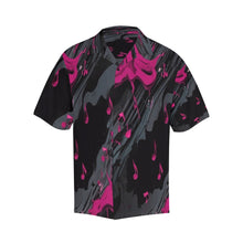 Load image into Gallery viewer, R&amp;RH Magenta Graphic Hawiian Men&#39;s Shirt Hawaiian Shirt (Model T58)

