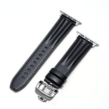 Load image into Gallery viewer, Luxury Full-Grain Leather Butterfly Buckle Band for Apple Watch
