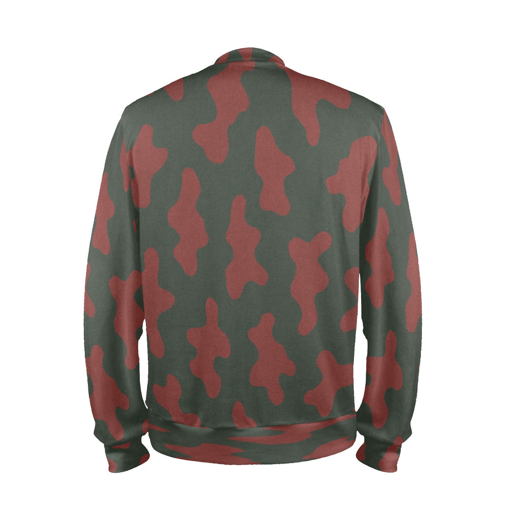 Rich and Rich Red Camo Men's Mock Neck Sweatshirt