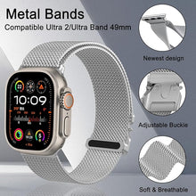 Load image into Gallery viewer, Magnetic Umbrella Buckle Milanese Stainless Steel Strap for Apple Watch
