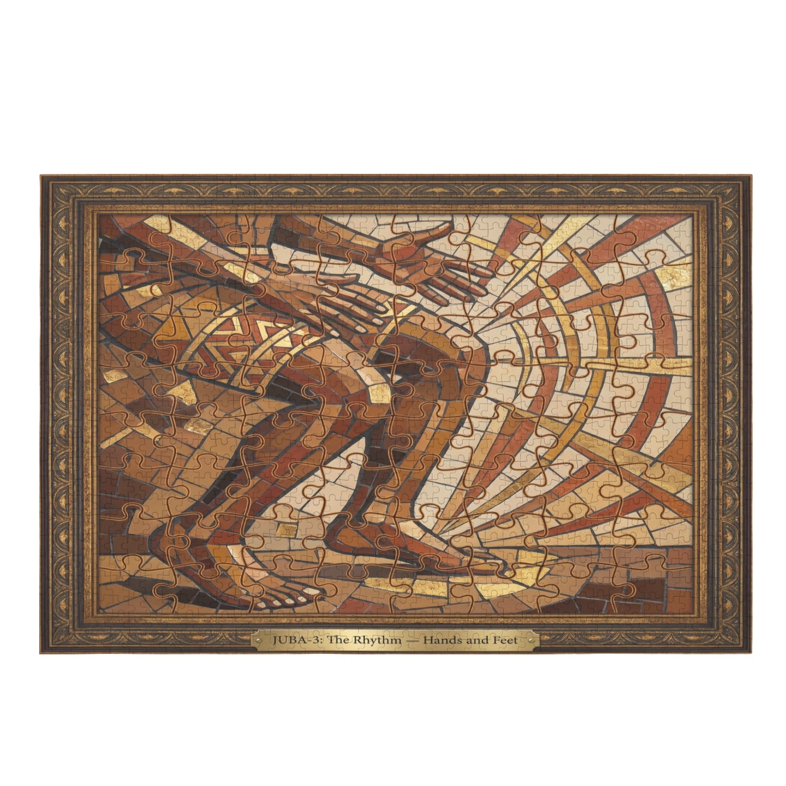 Rich and Rich The Rhythm — Hands & Feet 1000-Piece Wooden Jigsaw Puzzle | Horizontal Music & Dance Mosaic Puzzle