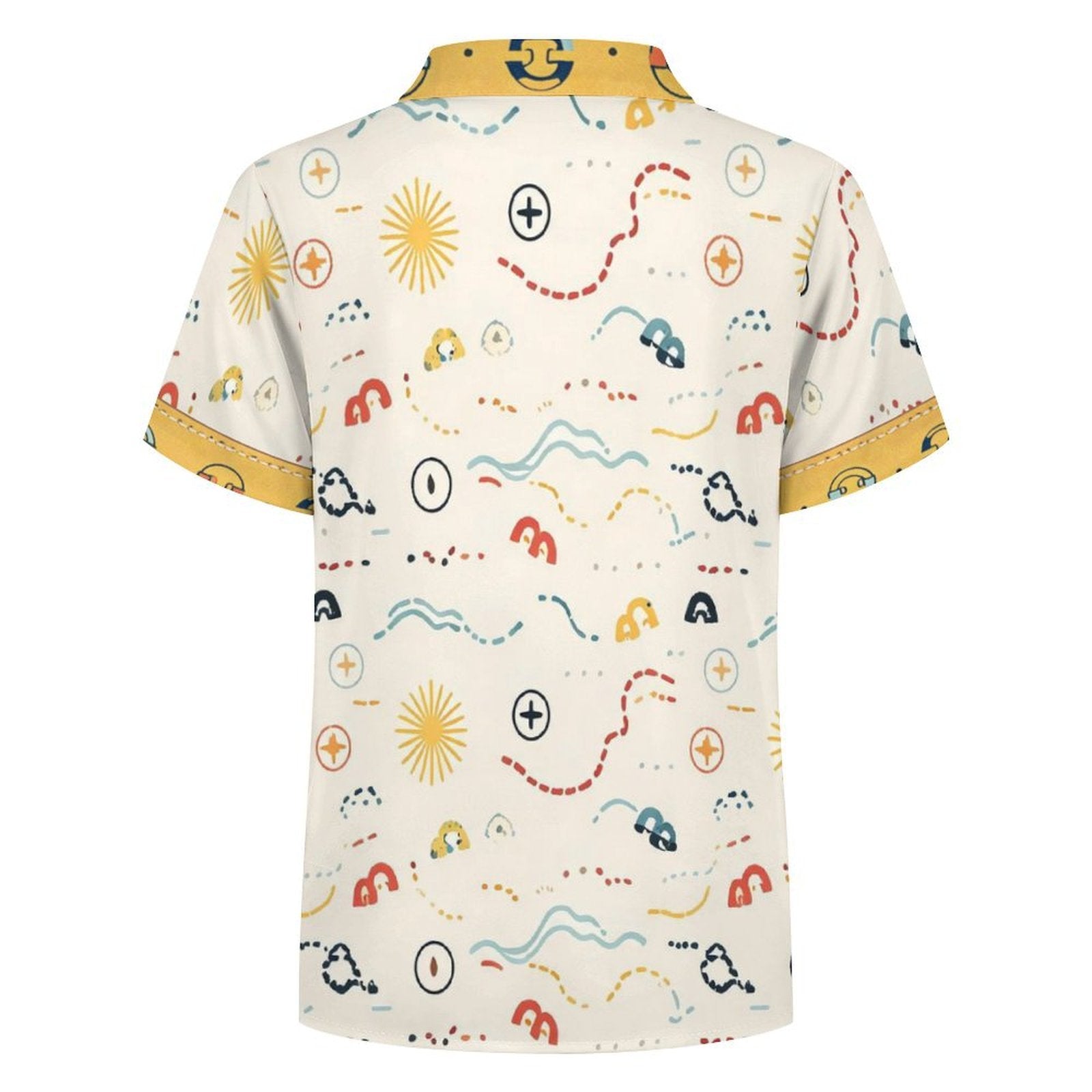 Rich and Rich Yellow Unisex Designer Children's Short Sleeved Shirt