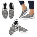 Rich and Rich Gray Floral Men’s Slip-On Canvas Shoes | Stylish Casual Floral Shoes for Men