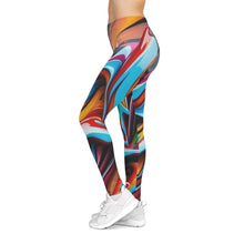 Load image into Gallery viewer, Colorful Abstract Women&#39;s Casual Leggings, Trendy Activewear, Wildstyle Fashion, Yoga Pants, Party Wear, Gift for Her
