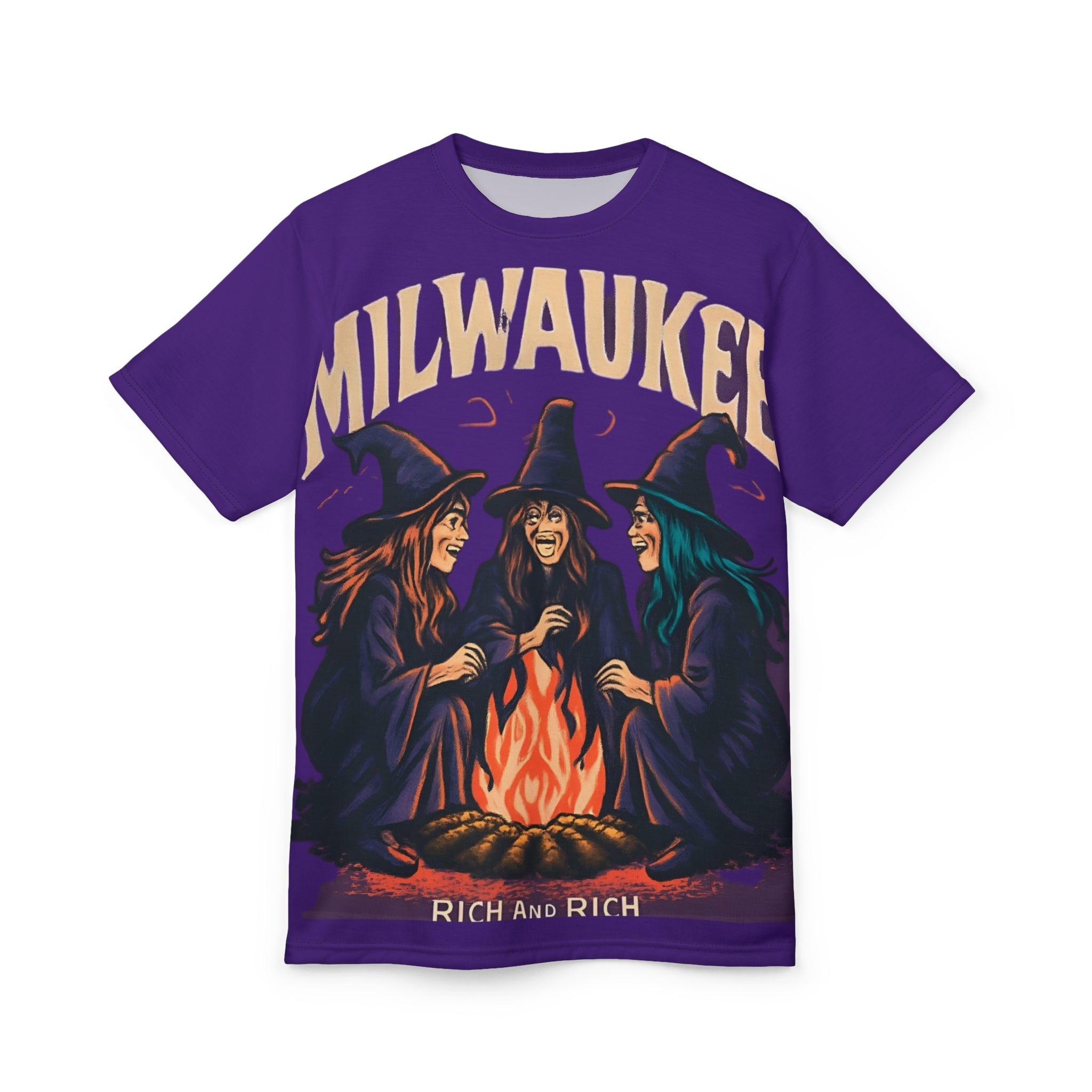 Witchy Vibes Unisex Tee, Colorful Graphic T-Shirt, Halloween Shirt, Cozy Casual Wear, Magical Gift for Witches, Vintage Style Apparel