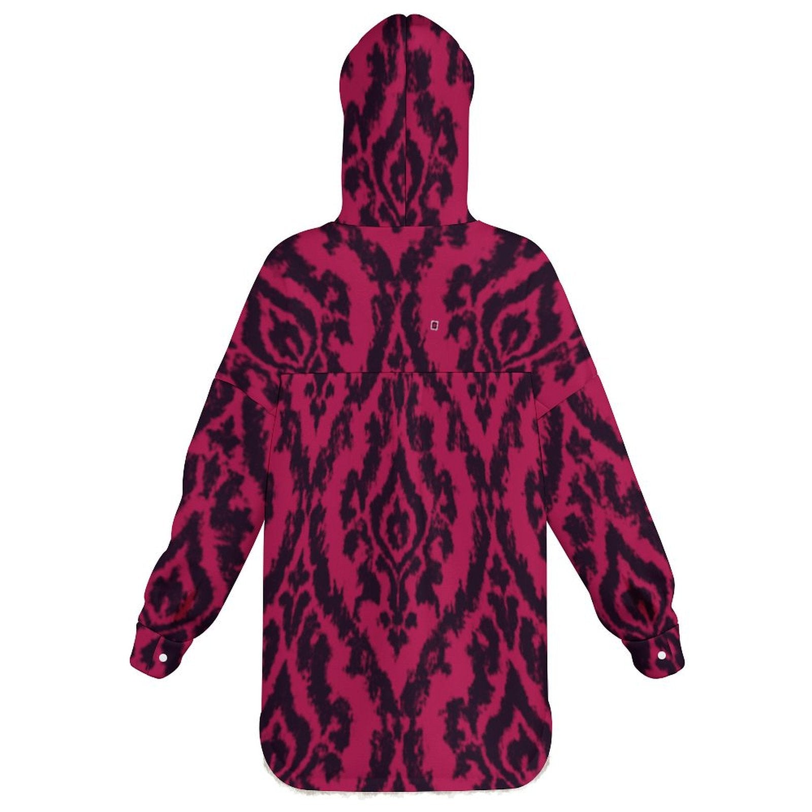 Rich and Rich Magenta Abstract Women's Full Snap Fleece Jacket