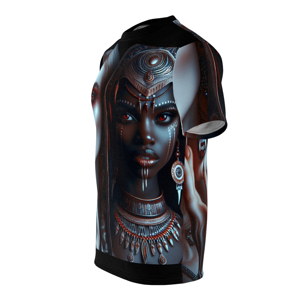 Gothic Aesthetic Unisex Tee featuring spooky Halloween-themed bold graphic print