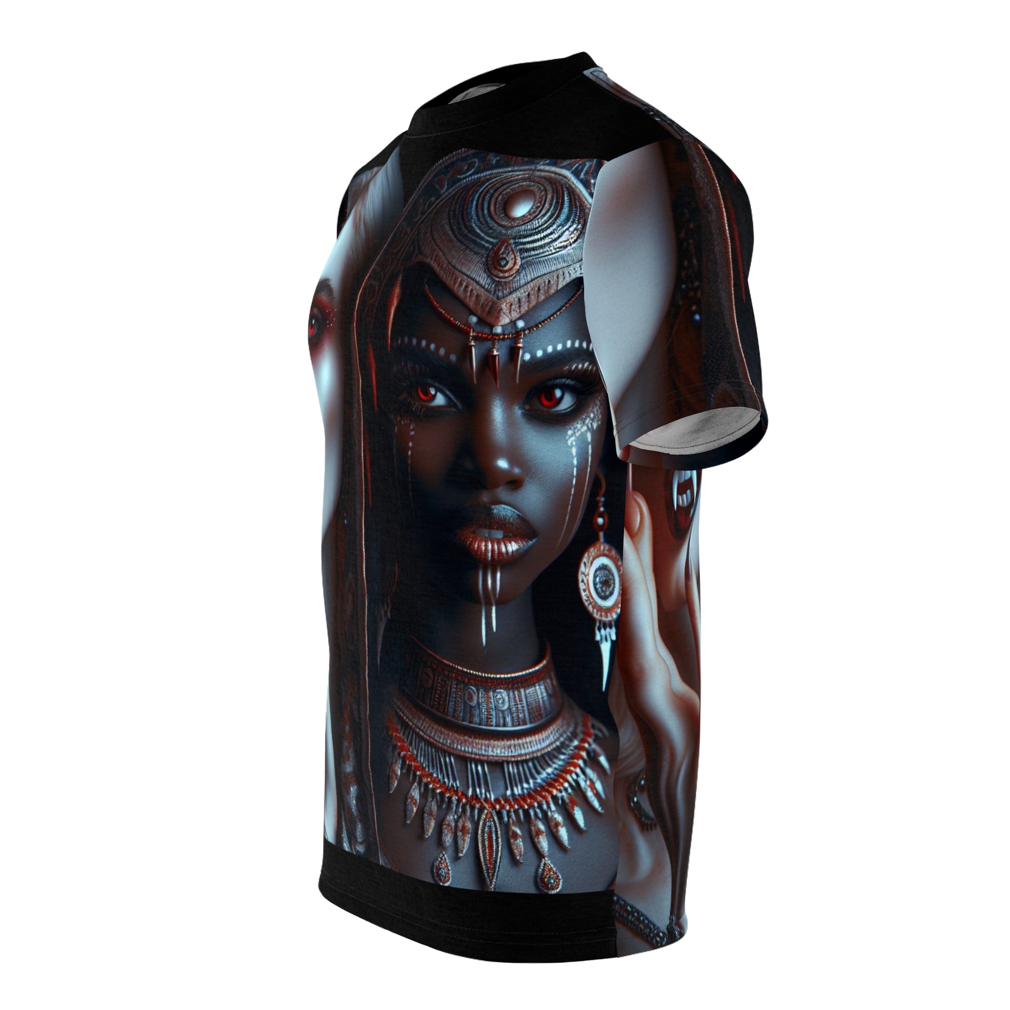 Gothic Aesthetic Unisex Tee featuring spooky Halloween-themed bold graphic print