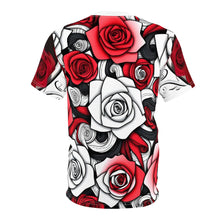 Load image into Gallery viewer, R&amp;RH Floral Unisex Cut &amp; Sew Tee - Roses Design for Everyday Style
