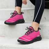 Rich and Rich Hot Pink Motion Twisted Sole Women's Sneakers