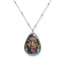 Load image into Gallery viewer, R&amp;RH Blue Oval Necklace
