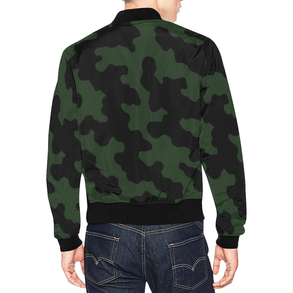 Rich and Rich Green Camo Men's Bomber Jacket
