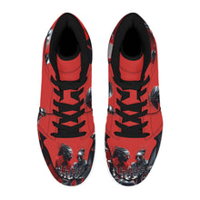 Load image into Gallery viewer, R&amp;RH Chess Game Men&#39;s High Top Black Sneakers

