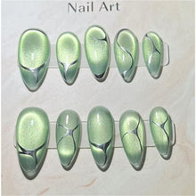 Load image into Gallery viewer, 1075 Handmade Nail Wear Nail Art Reusable Press on Nails False Nails
