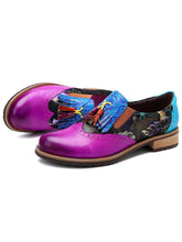 Load image into Gallery viewer, Bohemian Painted Brogue Genuine Leather Shoes
