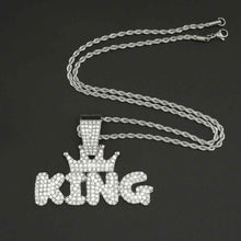 Load image into Gallery viewer, Men&#39;s Fashion Necklace with Diamond Pendant in Alloy
