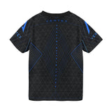 Men's black mesh t‑shirt with all‑over Vertex graphic print and relaxed fit — additional view 9