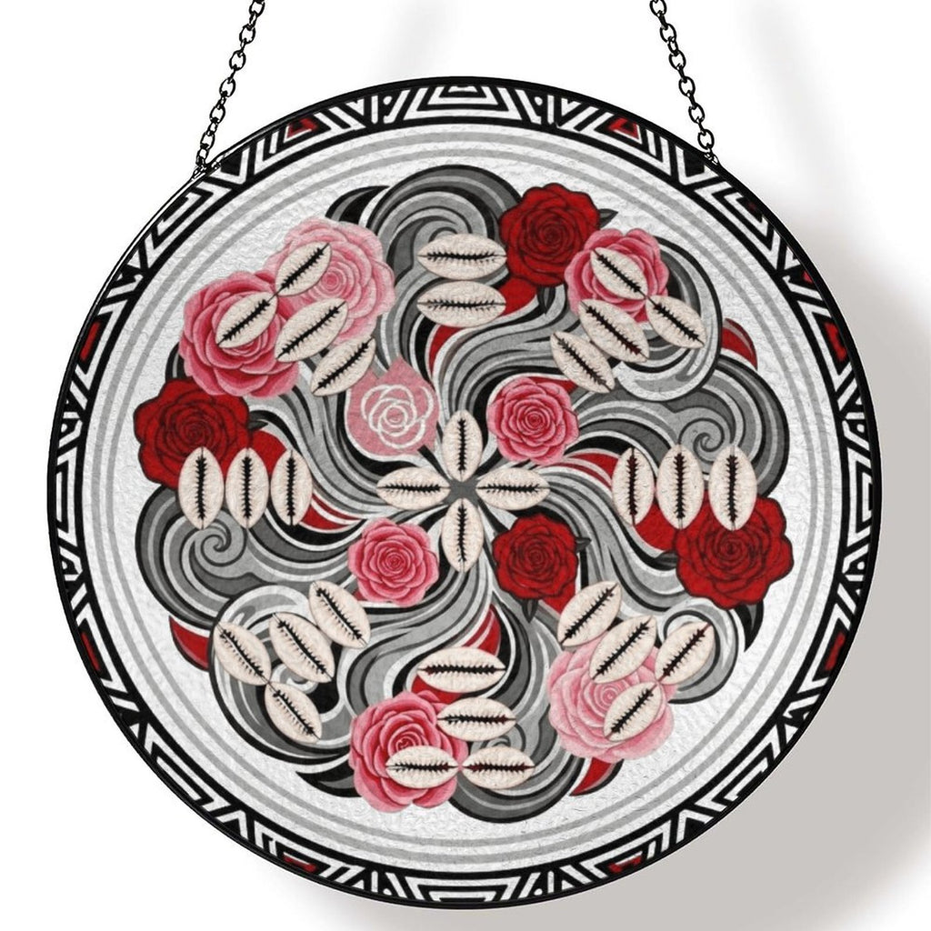 The Tribal Elegance Harmony Series – Rose Legacy Glass Suncatcher Glass Suncatcher - Rich and Rich Homeopportunities