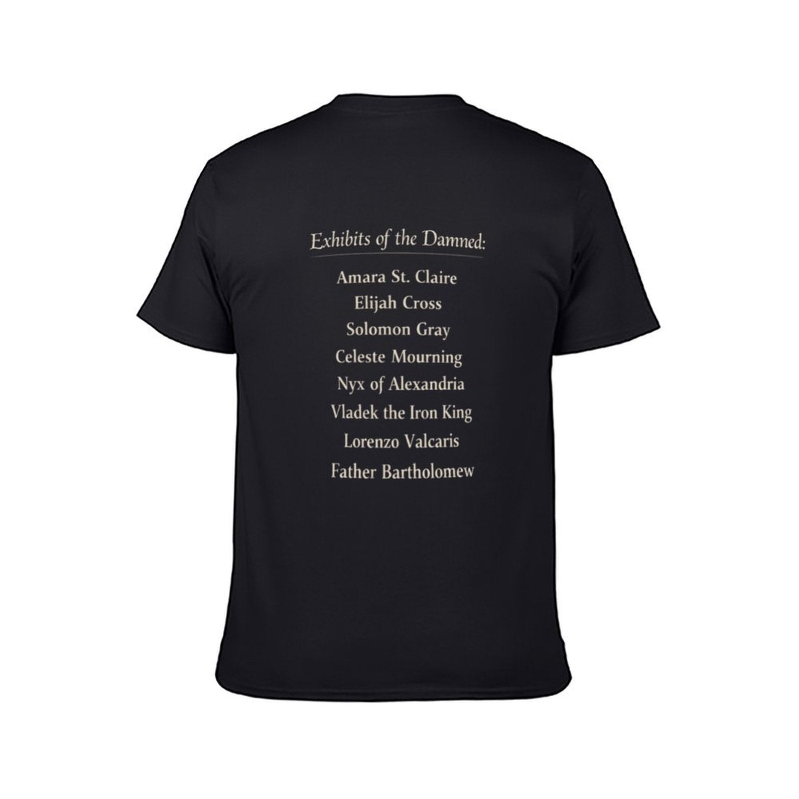 Men's short-sleeve T-shirt from The Vampire Gallery with printed design — additional view 18
