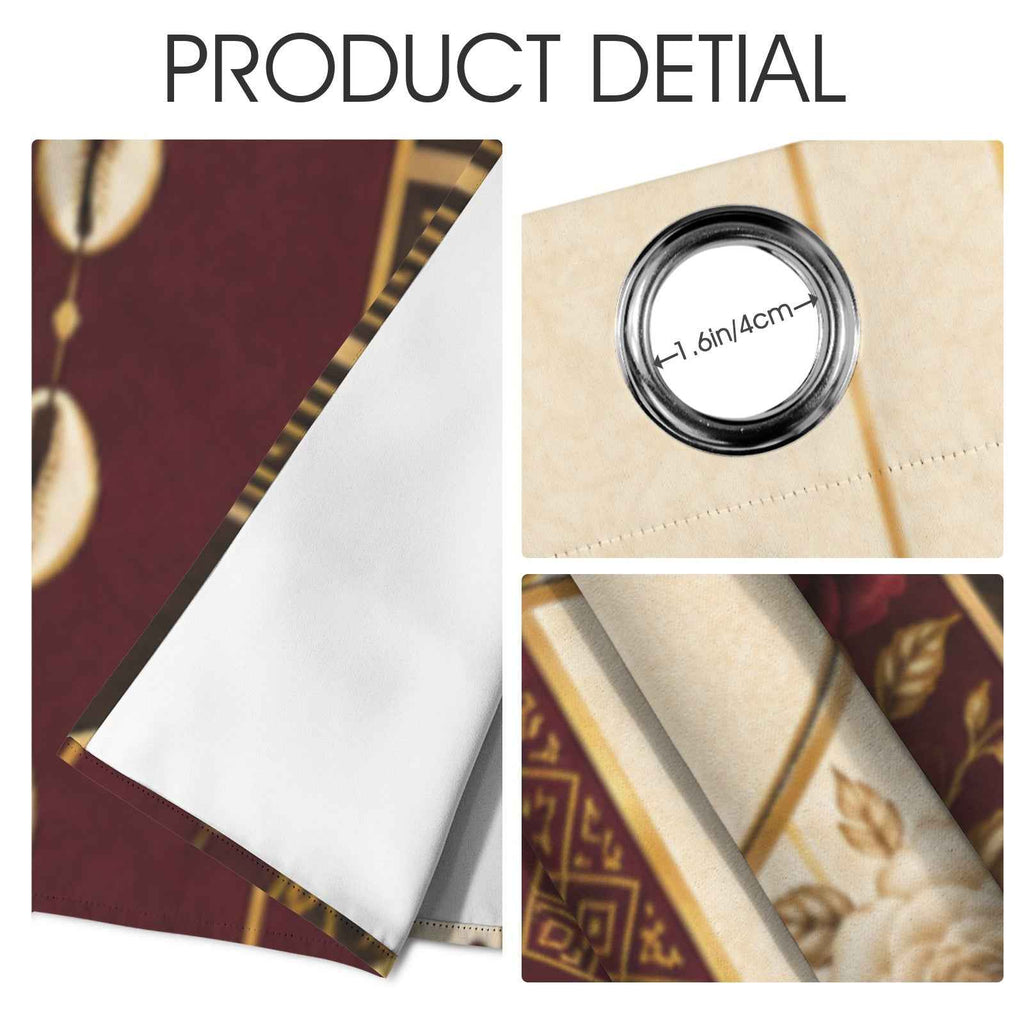 Rich and Rich Harmony Heritage Blackout Fabric Grommet Curtain 52 x 63 inch Set of 2 - Rich and Rich Homeopportunities