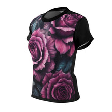 Load image into Gallery viewer, R&amp;RH Fushia Roses Women&#39;s Tee
