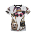 Rich and Rich Chic Ghost Graphic Women's White Tee Portrait - Rich and Rich Homeopportunities