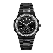 Load image into Gallery viewer, Men&#39;s Diamond Watches Fashion Alloy Band Gift Timepieces
