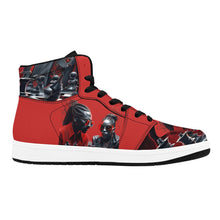 Load image into Gallery viewer, R&amp;RH Chess Game Men&#39;s High Top Black Sneakers
