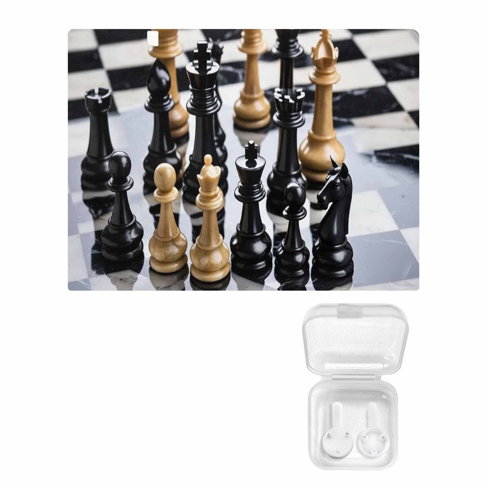 Rich and Rich Chess 32x24 premium canvas wall art featuring chess design