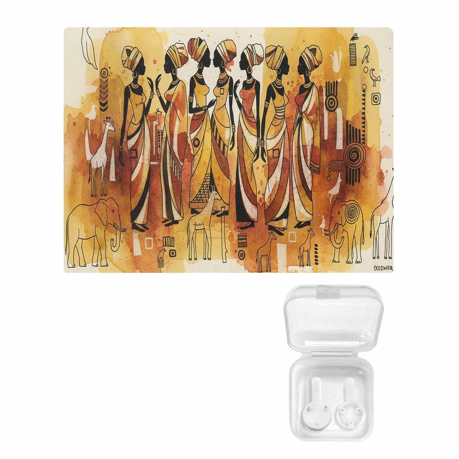 32 x 24 canvas wall art depicting African women in a stylized group portrait — alternate view