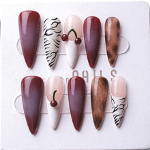 Load image into Gallery viewer, 1076 Handmade Nail Wear Nail Art Reusable Press on Nails False Nails

