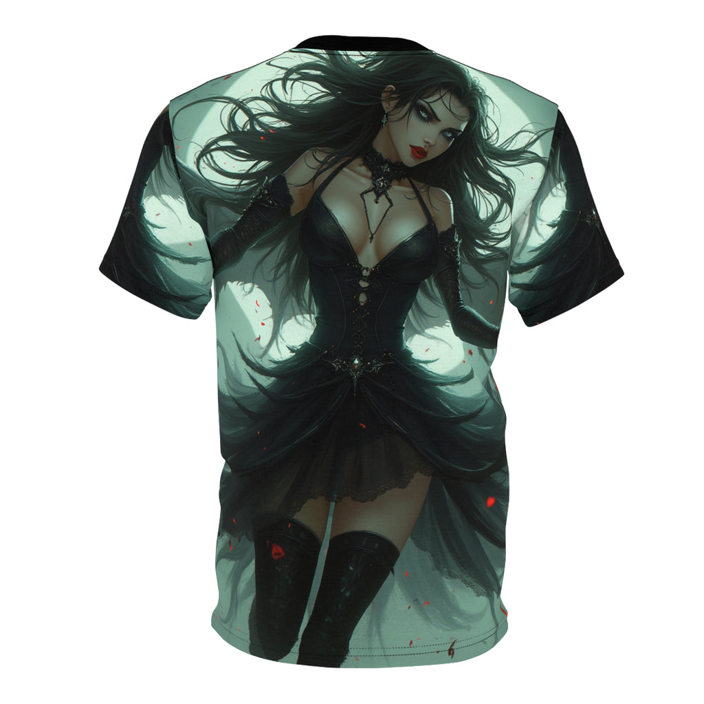 Halloween Gothic Fairy Unisex Tee with dark fantasy spooky graphic design