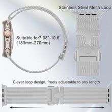 Load image into Gallery viewer, Magnetic Umbrella Buckle Milanese Stainless Steel Strap for Apple Watch
