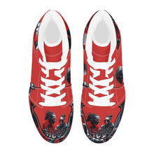 Load image into Gallery viewer, R&amp;RH Chess Game Men&#39;s High Top White Sneakers
