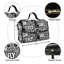 Load image into Gallery viewer, Rich and Rich Women's Fly Girl Leather Black Satchel Bag - Rich and Rich Homeopportunities

