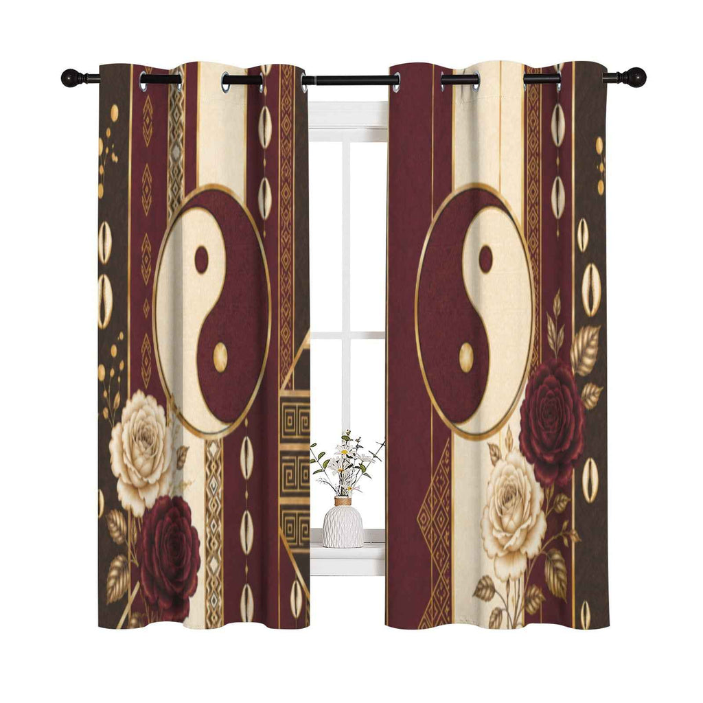 Rich and Rich Harmony Heritage Blackout Fabric Grommet Curtain 52 x 63 inch Set of 2 - Rich and Rich Homeopportunities