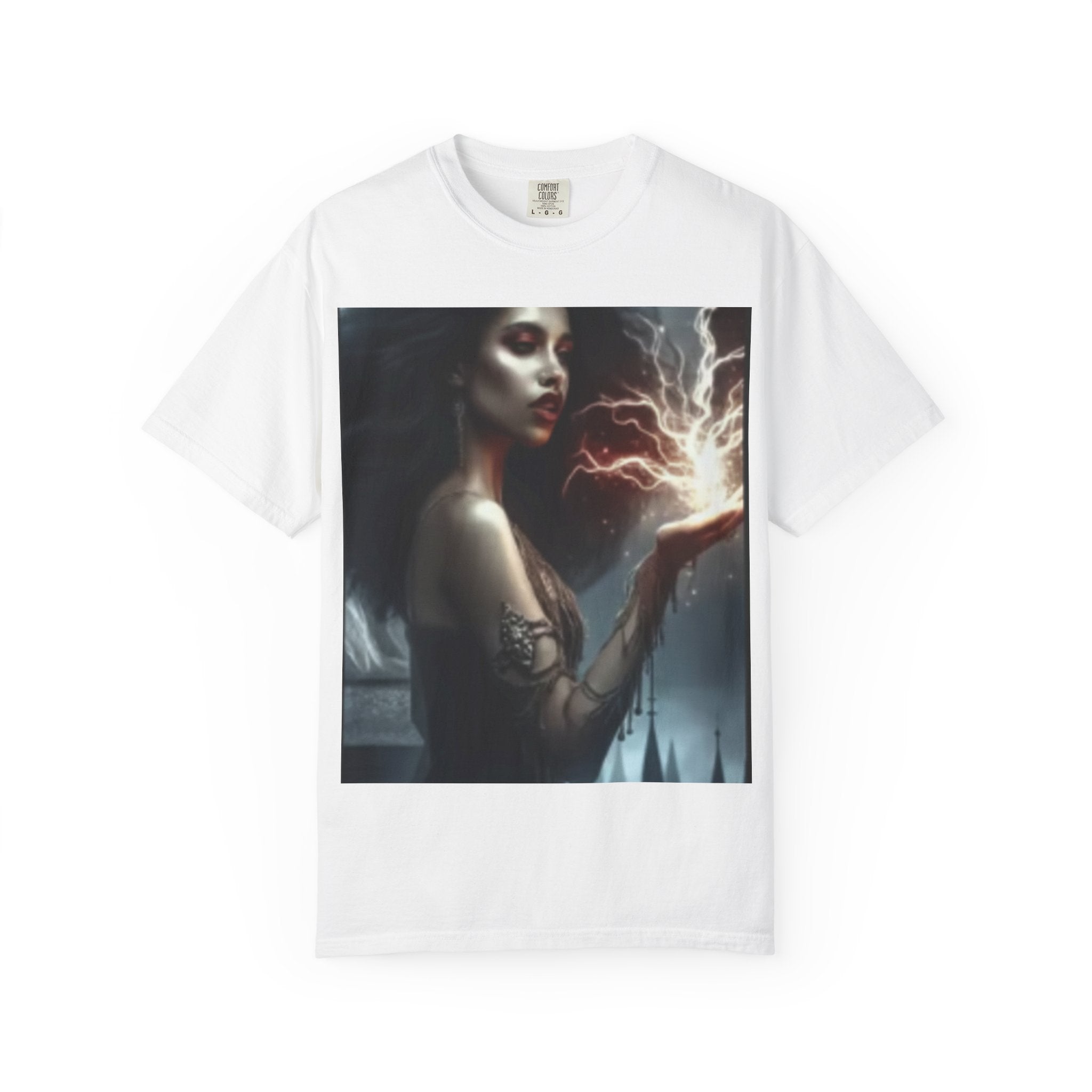 Mystical Magic Unisex Garment-Dyed T-Shirt, Witchy Style Tee, Fantasy Art Shirt, Gift for Her, Casual Wear, Bohemian Fashion