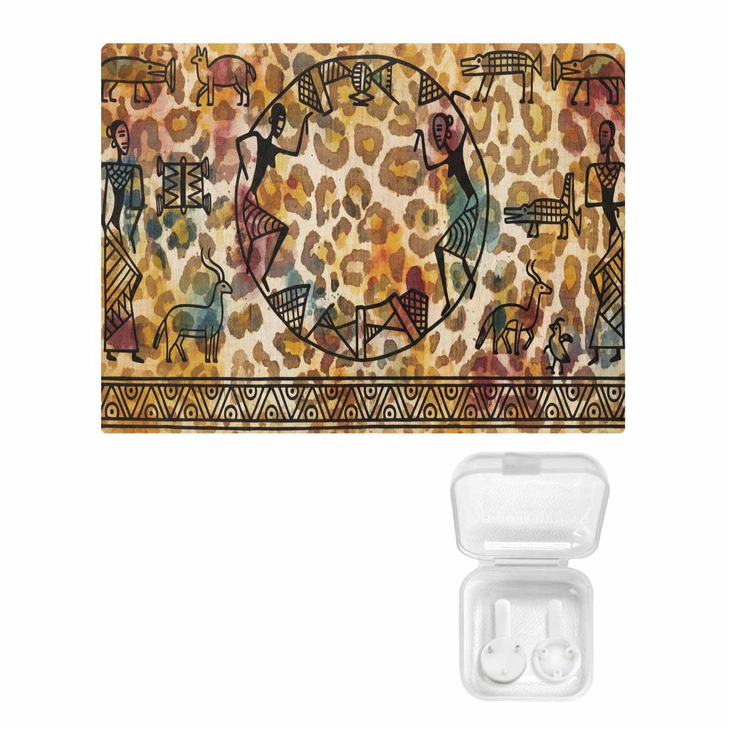 Rich and Rich African Abstract 32 x 24 Canvas Wall Art with vibrant colors and abstract design
