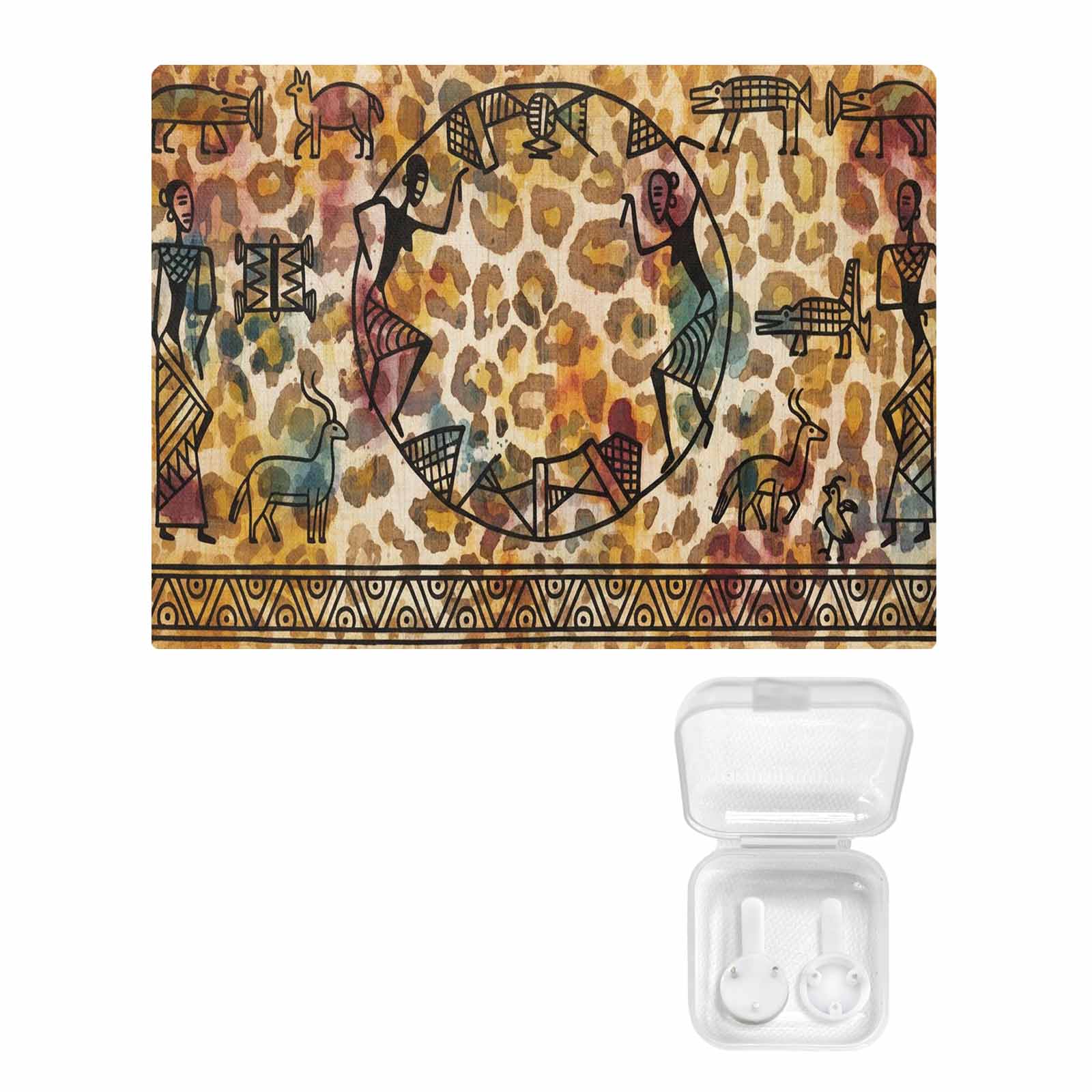 Rich and Rich African Abstract 32 x 24 Canvas Wall Art with vibrant colors and abstract design