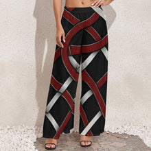 Load image into Gallery viewer, Rich and Rich Red and Gray Wide Leg Women&#39;s Pants
