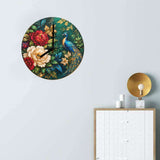 Art O'clock Peacock Medallions Wall Clock By Rich and Rich