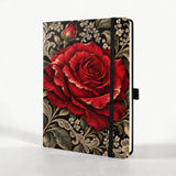 Rich and Rich Scarlet Bloom Notebook Strap Notebook
