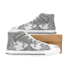 Load image into Gallery viewer, R&amp;RH PinkDestiny Pink Womens Classic High Top Canvas Shoe Women&#39;s Classic High Top Canvas Shoes (Model 017)
